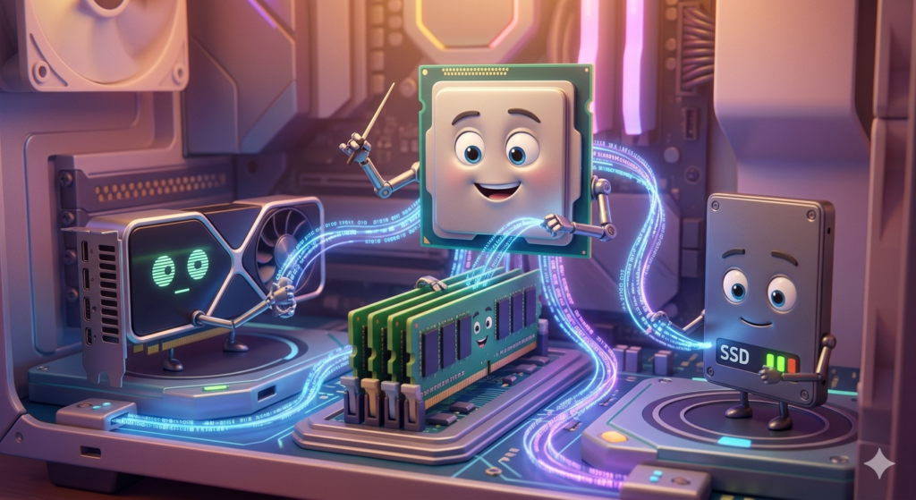 CPU-orquestrando-periféricos